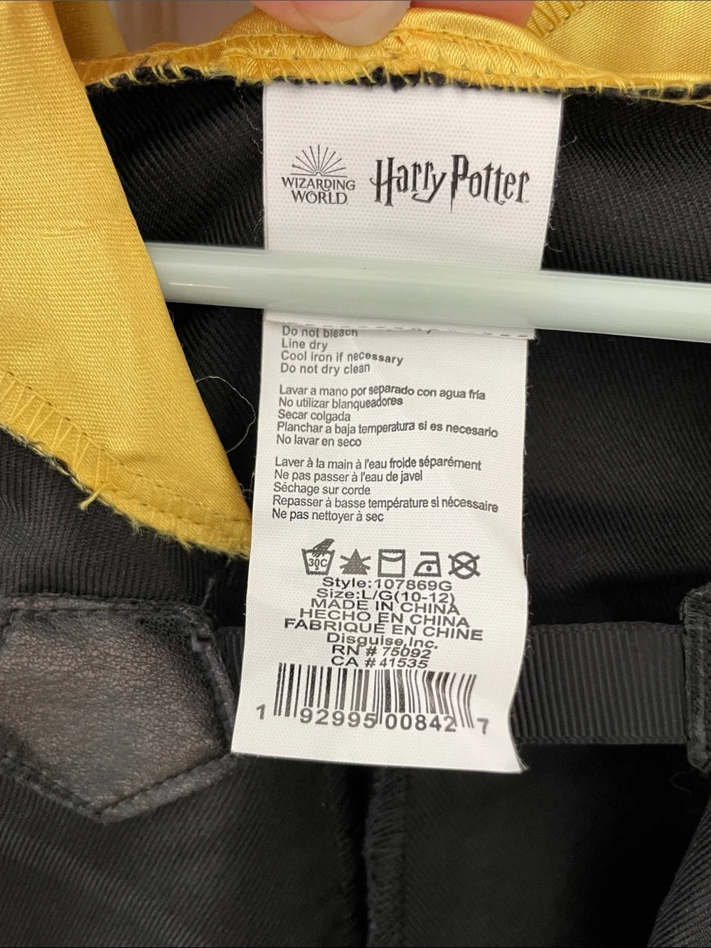 Harry Potter Halloween Costume Cloak / Robe - Hufflepuff